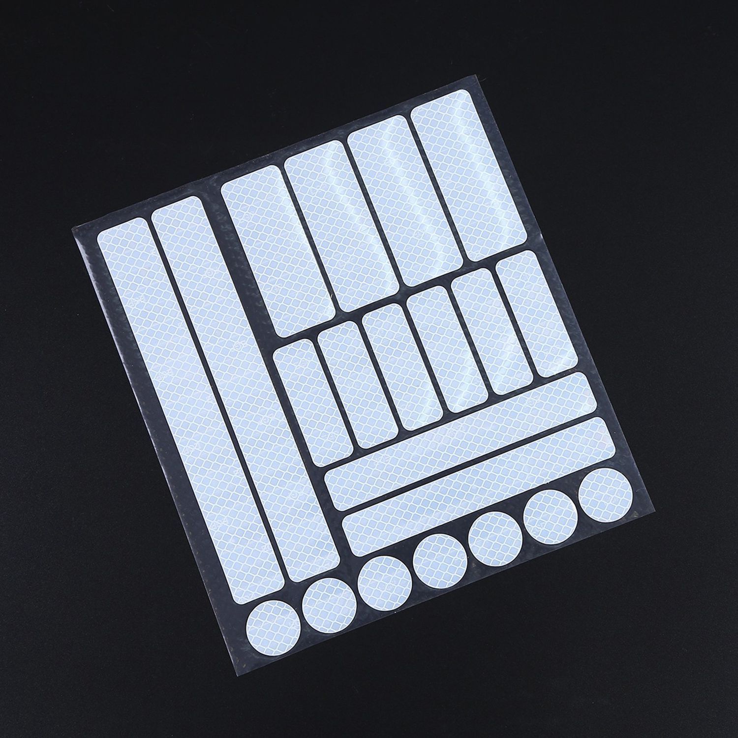 3Set Bike Reflective Stickers Cycling Warning Reflector 21Pcs Film Decal Tape Bicycle Sticker Bike Accessories White
