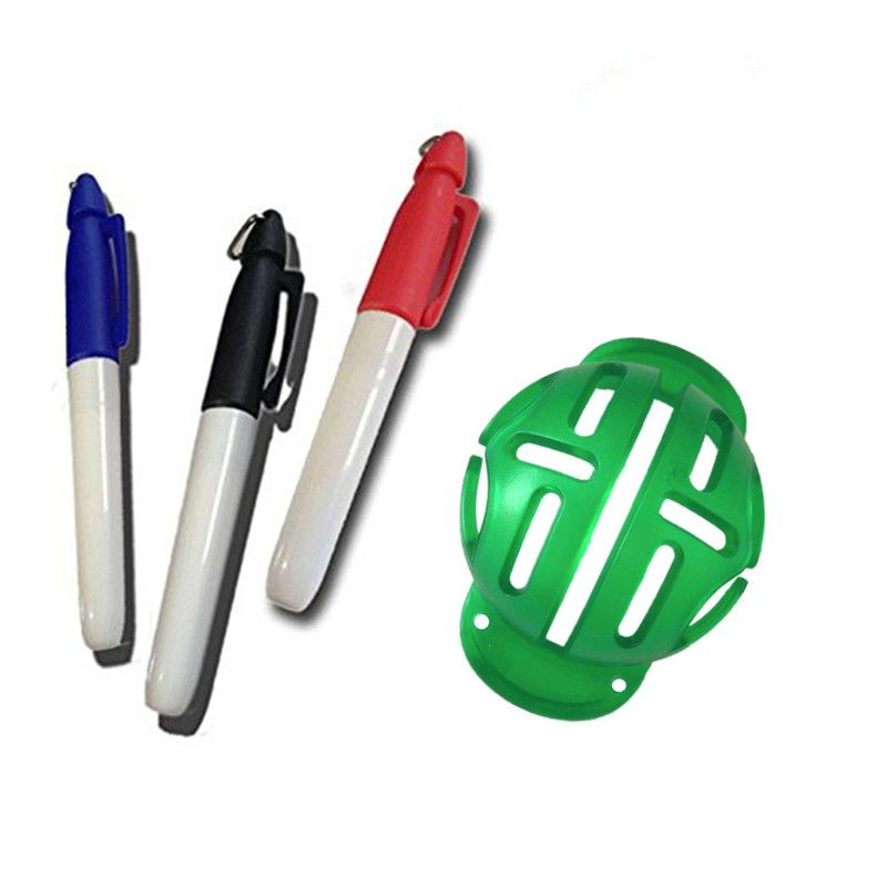 Ball Liner Marker Drawing ool Sign Line gnment emplate Practice raining Aids Putting with 3 Pens