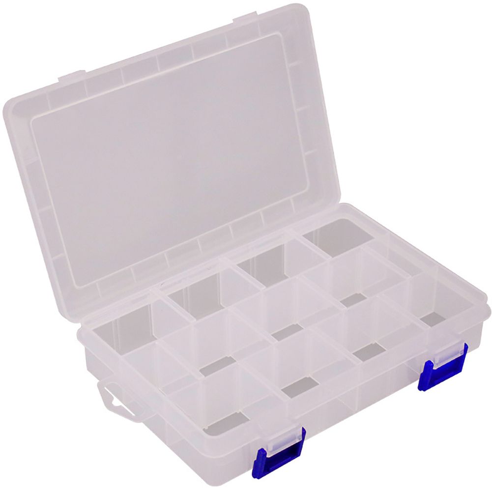 Yfashion Fishing ackle Box Adjustable Plastic Fishing Lure Hook ackle Box Storage Case Organizer Casket For Cosmetics