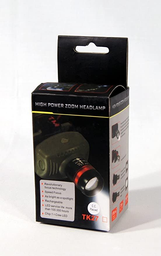 Cree TK27 160lm LED Wearable Adjustable High Power Headlamp-SI