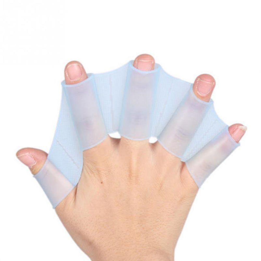 1 Pair Silicone  Hand  Webbed Frog ype ing Paddle ing Hand Webbed Fins Equipment