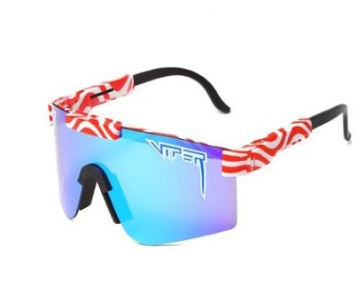 Rose Red Pit Sunglasses Double Wide Polarized Mirrored lens Wih Case Cycling Glasses Oculos De Sol Masculino Gafas