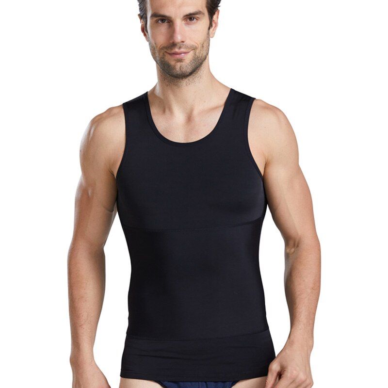 Men Slimming Underwear Weight Vest Waist Trainer Body Shaper Corset Men High Elastic Shapewear Abdomen Control Compression Vest
