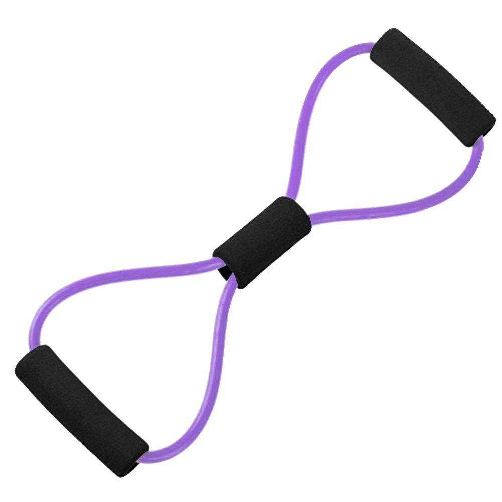 Hot Yoga 8 Word Rubber Yoga Fitness Chest Expander Rope Exercise Workout Equipment Rubber Elastic Bands for Sports Exercise