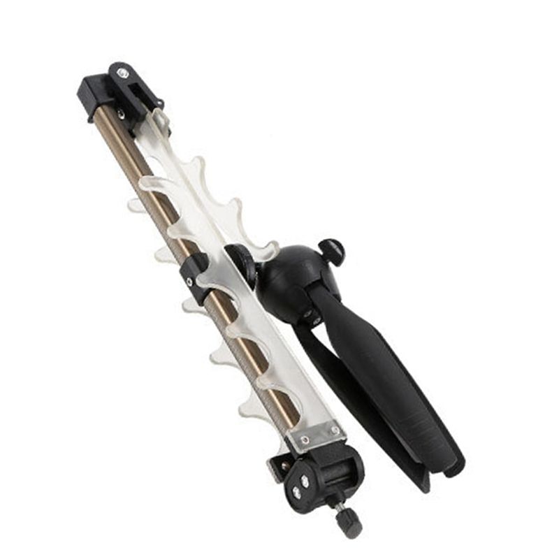Ice Fishing Pole Support Holder Stainless Tripod Supplies Luminous Bracket for Winter Rod Angling Fish