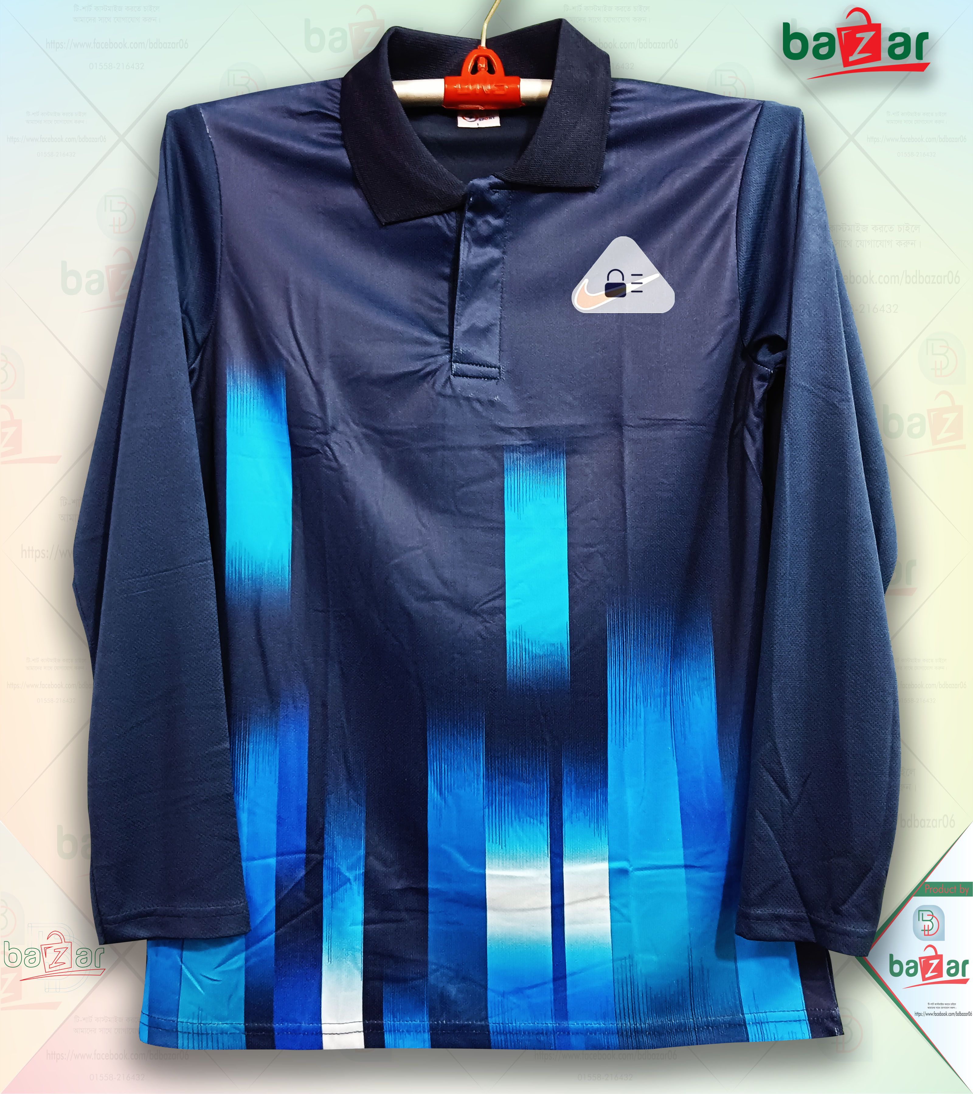 Stylish and Comfortable Full Sleeve collar Jersey