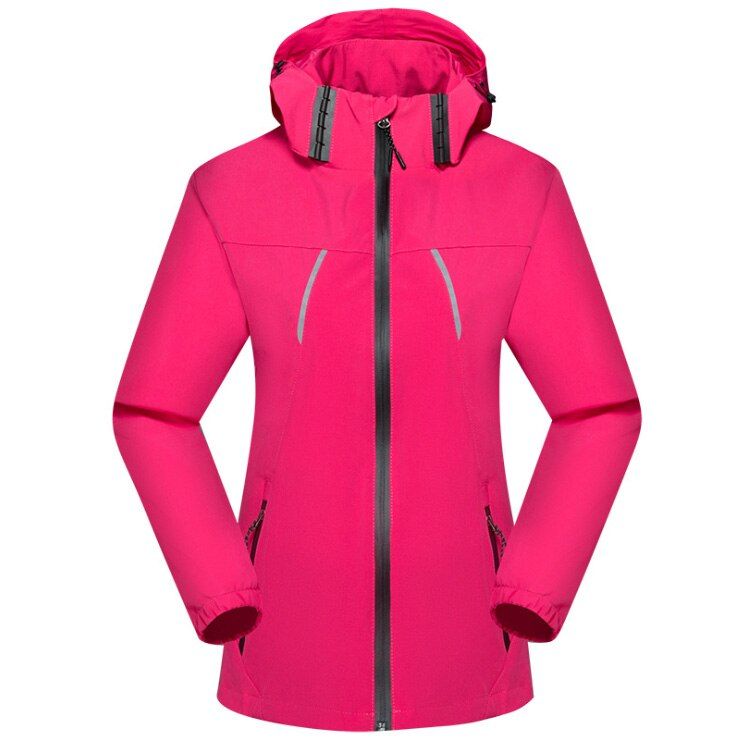 TRVLWEGO Outdoors Spring Autumn Men Women Thin Windproof Hiking Jacket Noctilucent Hiking Multi-function Travel Camping Jacket