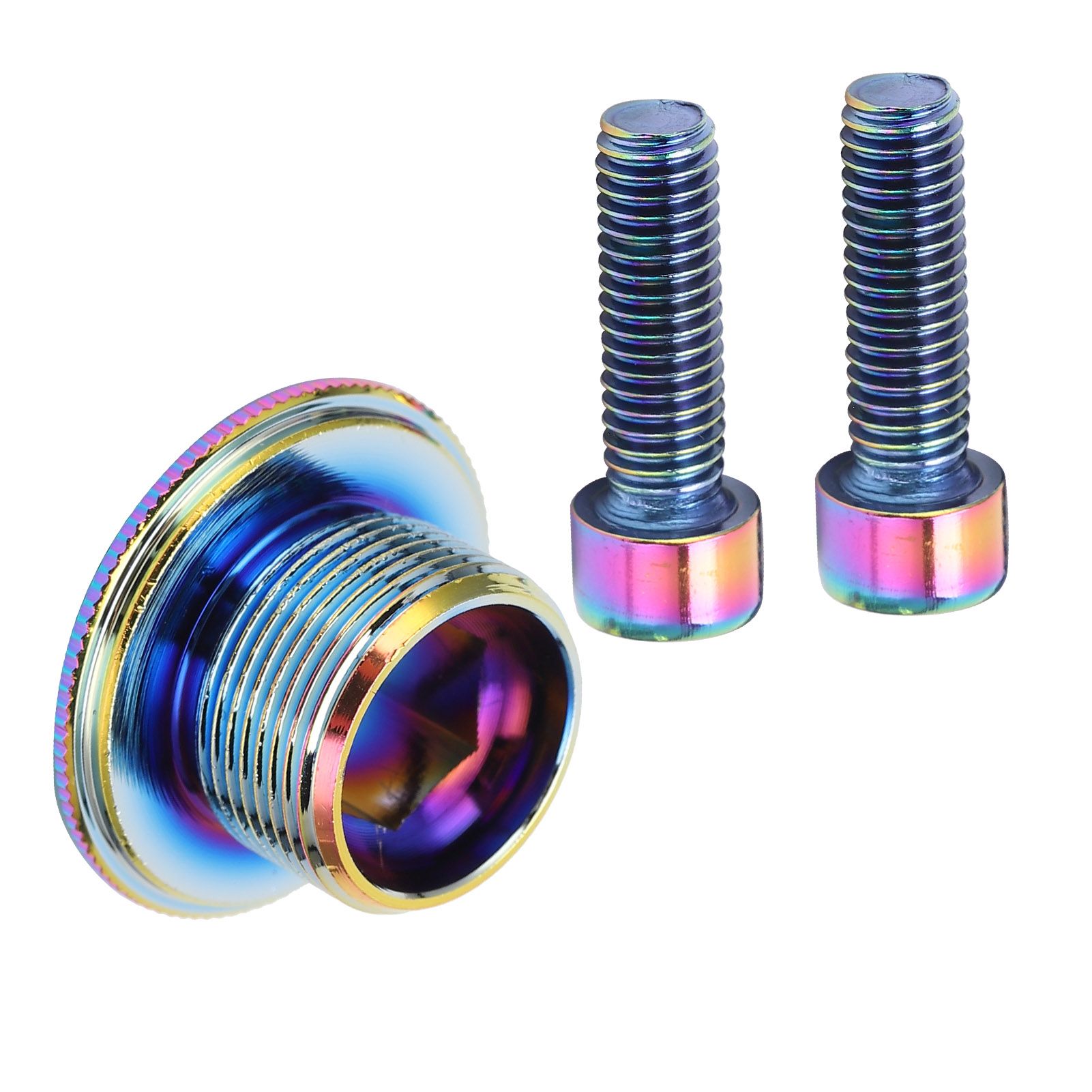 KRSEC Bicycle Crank Cover Screw Alloy M18 Arm Fixing With