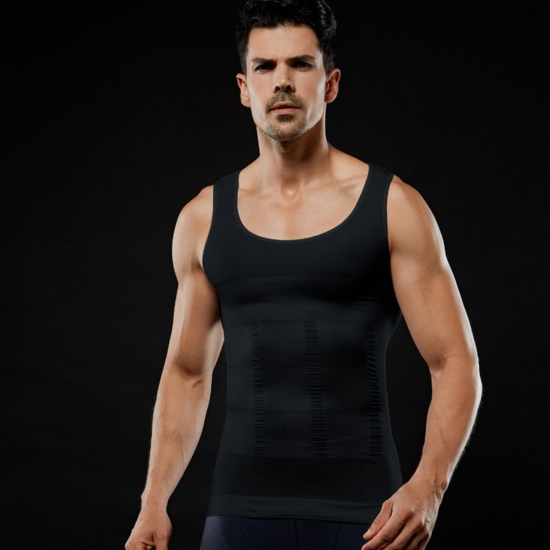 Men Shapewear Tank Tops Bodybuilding Fitness Men Shirt Vest Body Shapers Tank Top Slimming Shirt Workout Tank