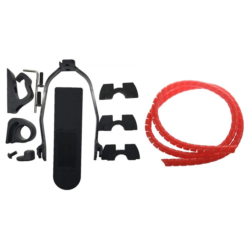 12Pc for Xiaomi M365 Pro for Mijia M365 M187 & 1x Scooter Line Spiral Color Change Tube Protector 1M for Xiaomi M365 Pro