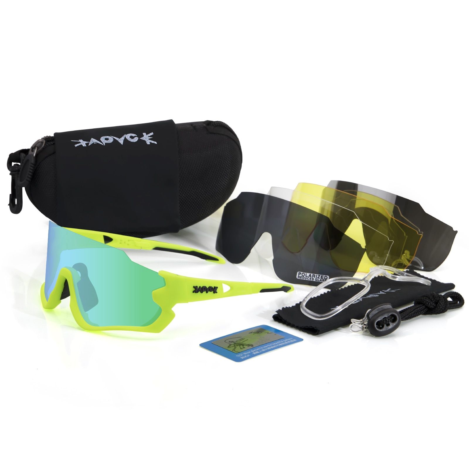 Outdoor Photochromic Cycling Glasses Men Women Motorcycle Sunglasses UV400 Driving Fishing Glasses Oculos De Ciclismo 5LENS