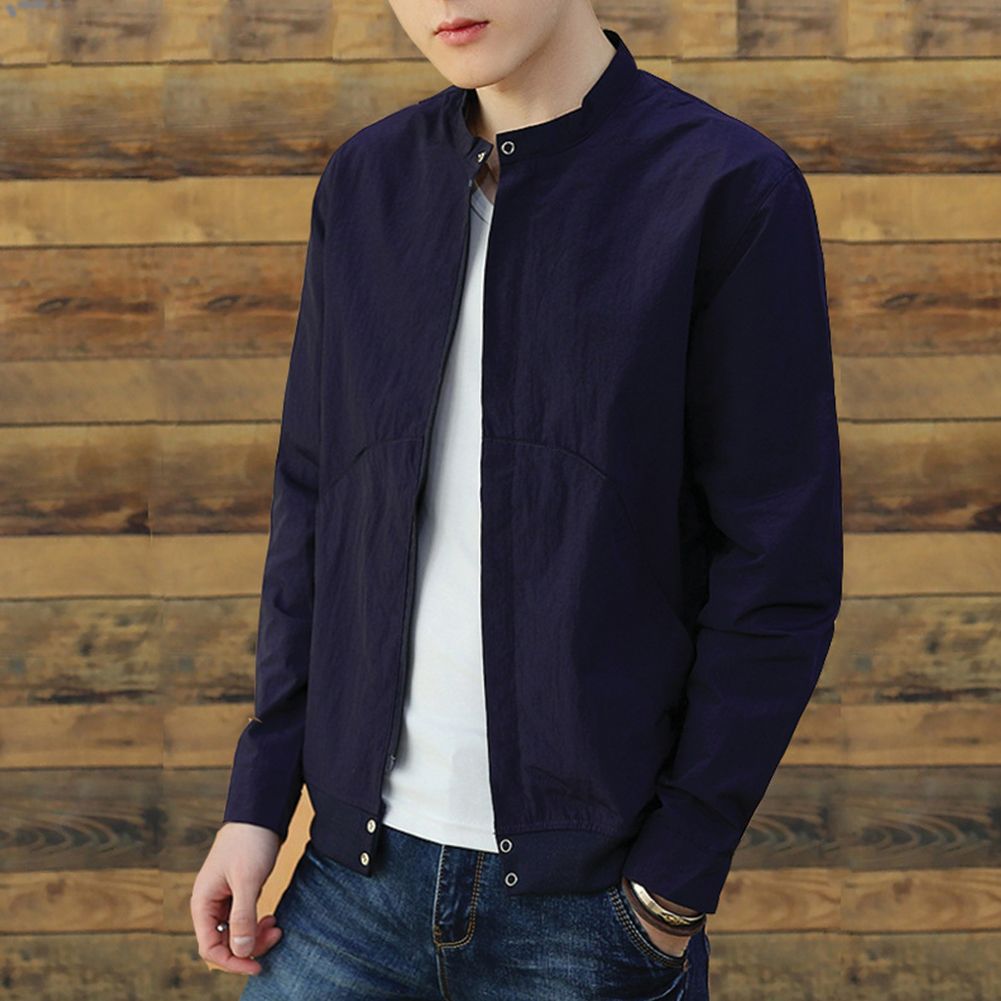 Men Sunscreen Outer  Windproof hin Skin Coat Without Hood for Outdoor Sports