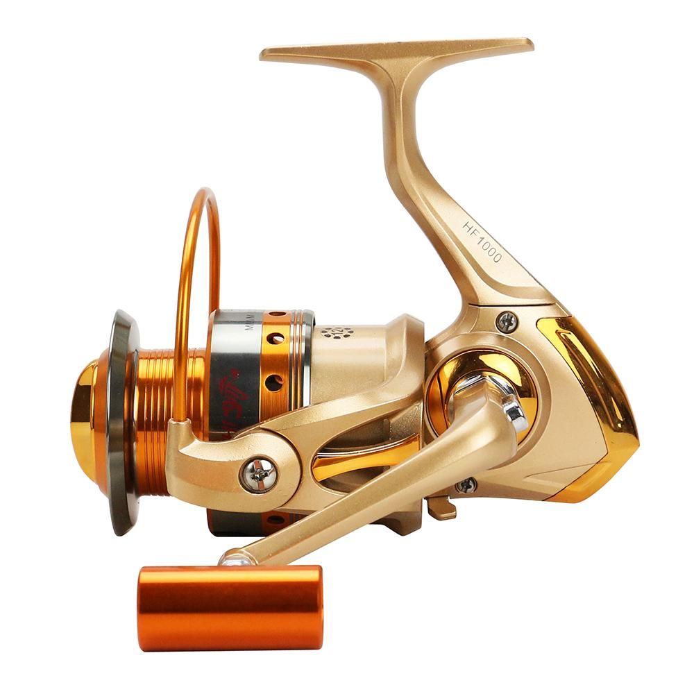 12BB All-Metal Spinning Fishing Reel Ultra Smooth Metal Spool Lightweight Aluminum Fishing Reel