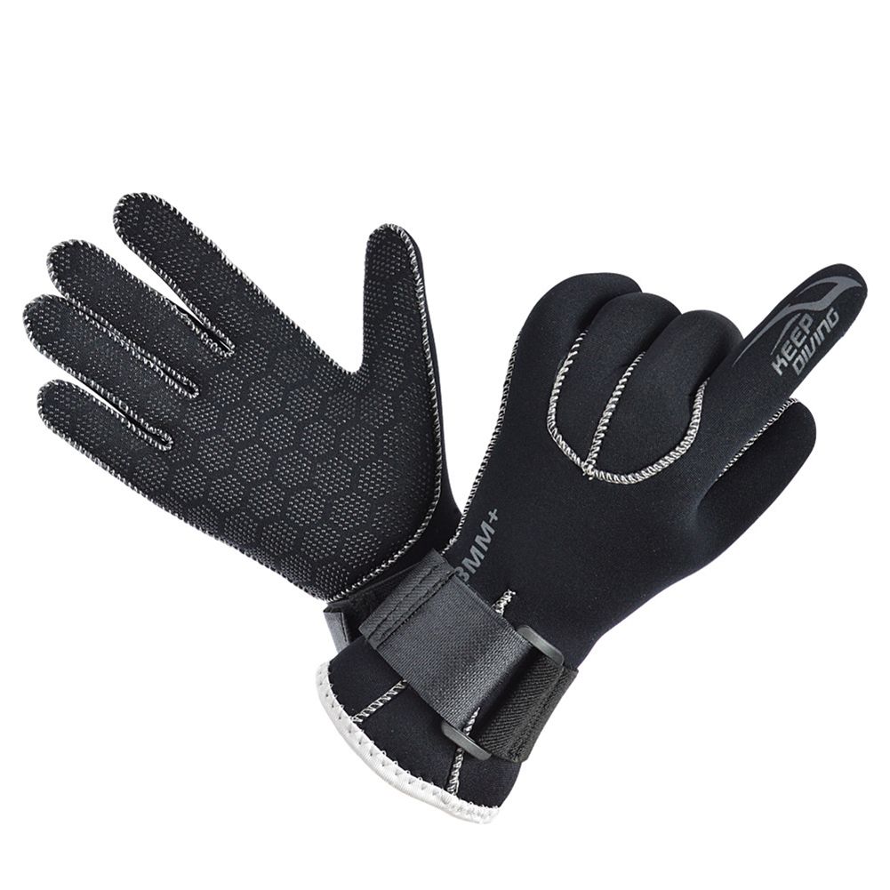 1 Pair Of 3mm Diving Gloves Non-slip Wear-resistant Cold-proof Wetsuit Gloves Underwater Accessories Dg-203