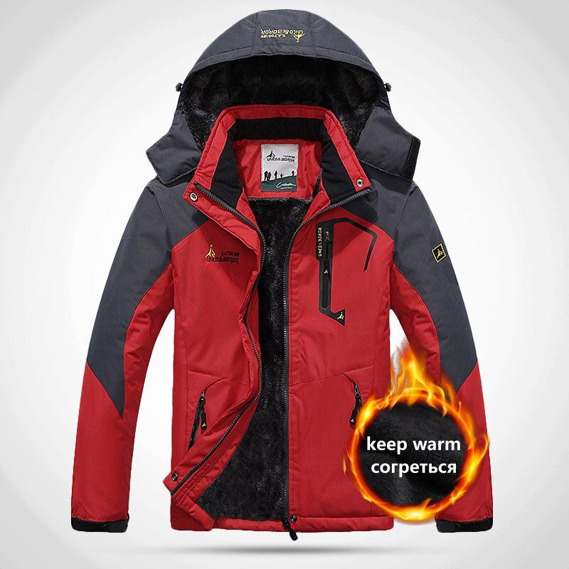 Man Women Warm Winter Water Proof Thermal Jacket Fishing Skiing Warm Softshell Hiking Outdoor Camping Jacket 5XL