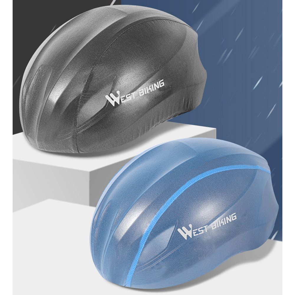 WEST BIKING Bike Helmets Rain Covers Windproof Waterproof Dust-Proof Rain Cover MTB Road Bike Bicycle Helmet Protect Cover,Blue