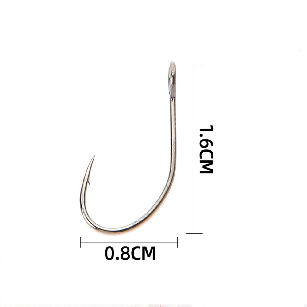 Carbon Steel 6#/8#/10# Fishing Hooks Big Eye Hook Barbed Hooks DIY ist Fishing cools