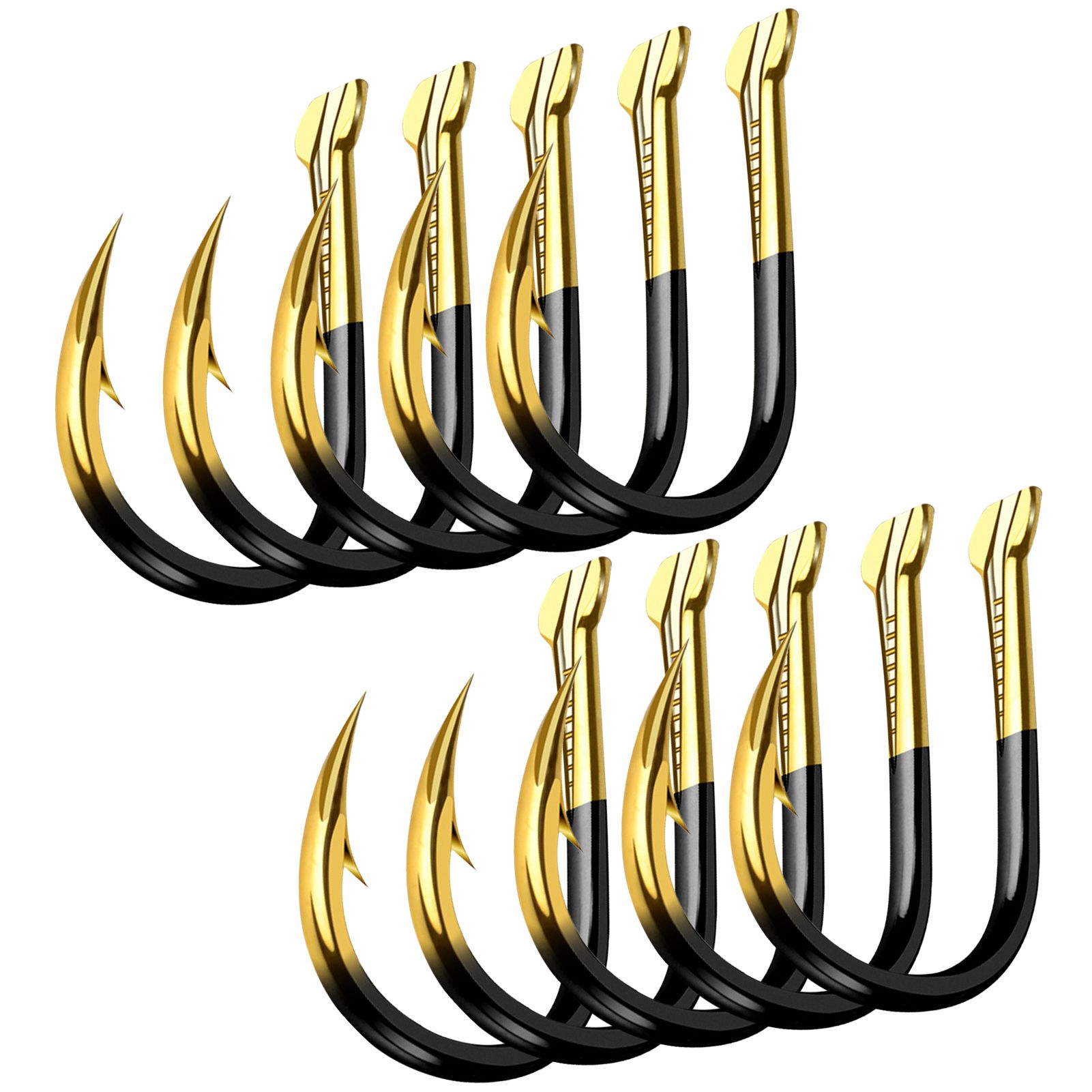 8 10pcs/pack High Quality Fish Hook Barbed ColoRed Tungsten Alloy Bulk Fishing Hook Fishing Supplies