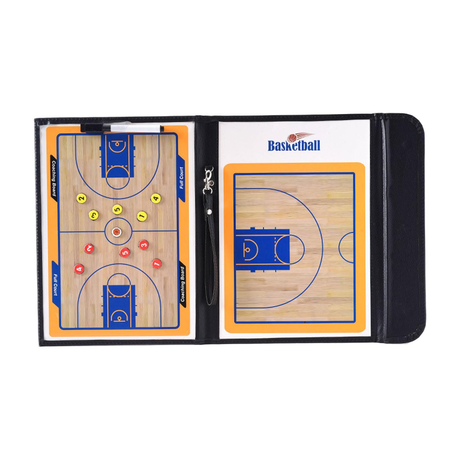 2-Sided Basketball Coaching Clipboard Kit with Dry Erase Coaches Board Strategy Match Plan Sporting Goods Basketball Coaching Board for Accessories