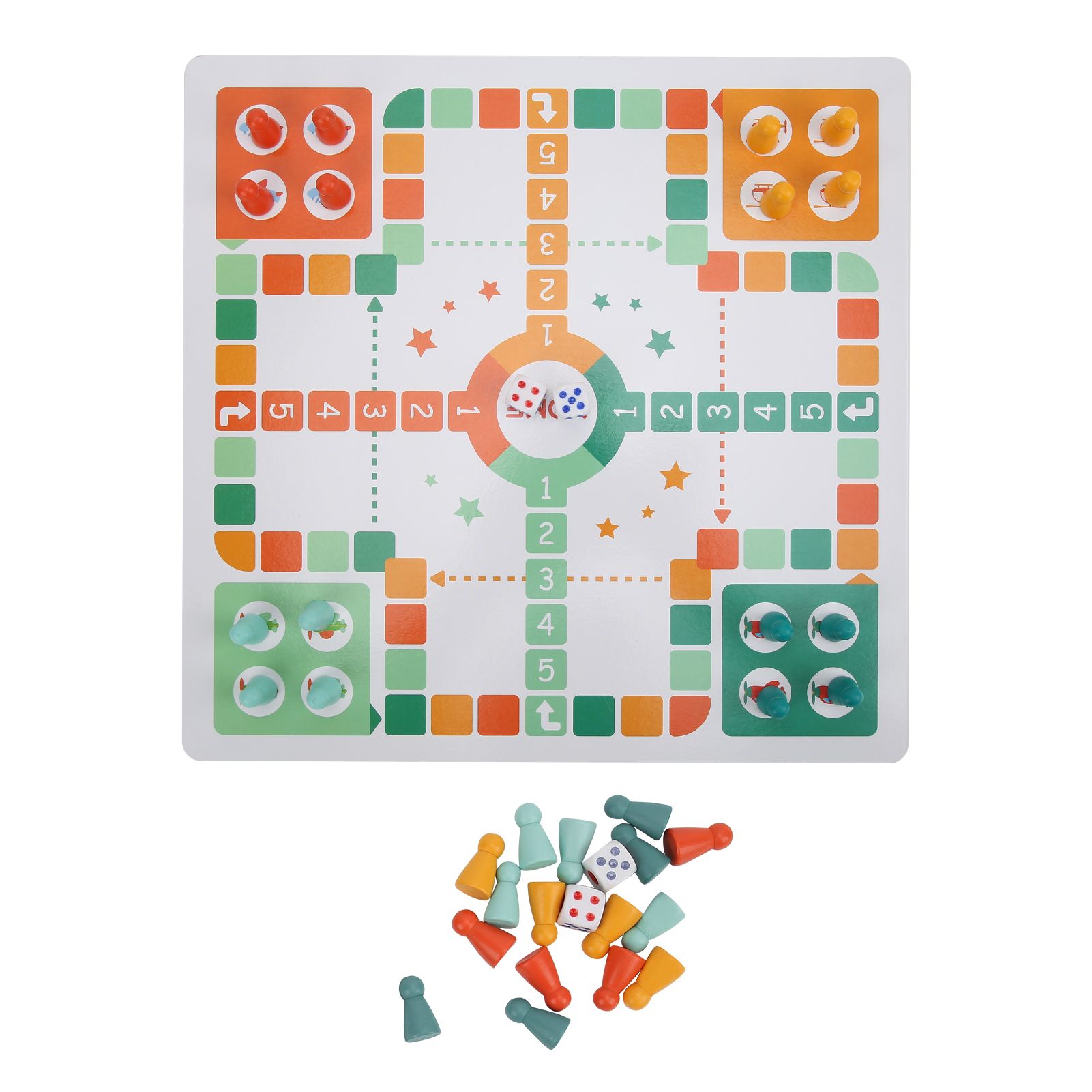 Kid 2 In 1 Table Board Games Toys Flying Chess Five‑in‑a‑Row Double Side