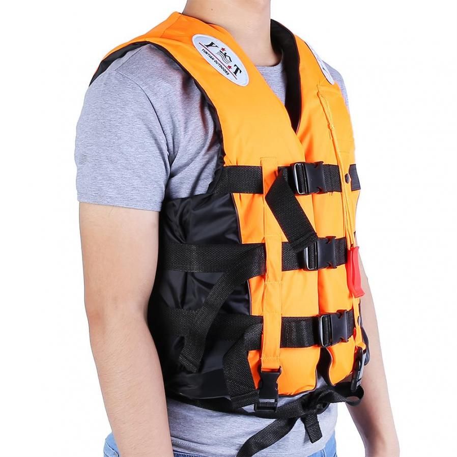 Adult life j ket vest water sports universal swimming drift ski (orange L)