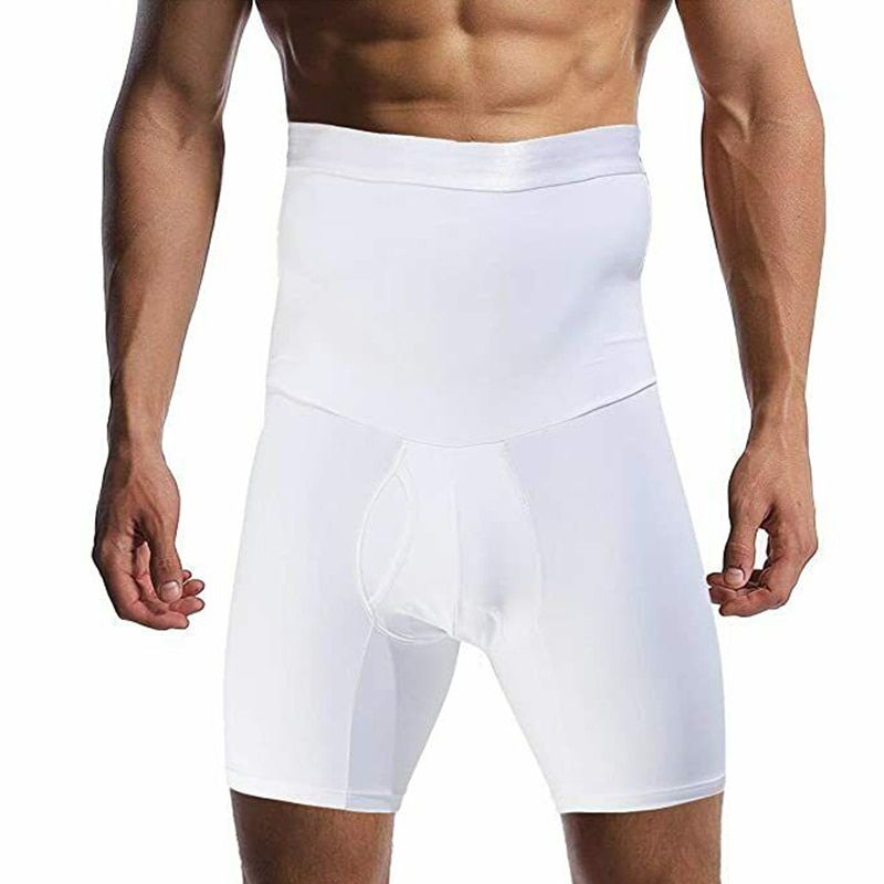Men Sweat Sauna Pants Thermo Slimming Thigh Shaper Tummy Control Shorts High Waist Slimming Underwear Neoprene Body Shaper Sport