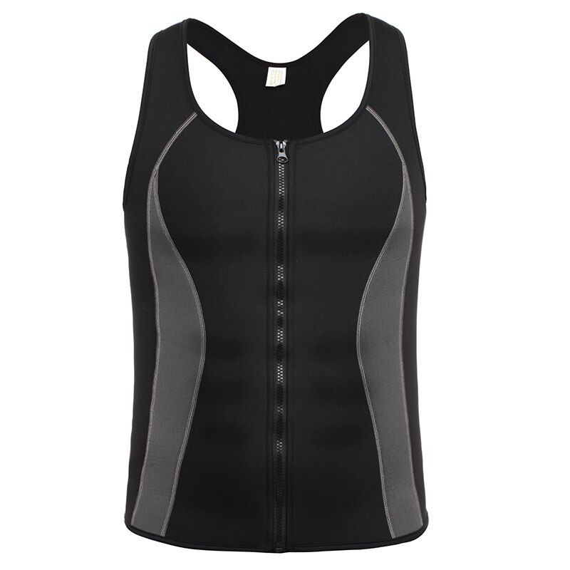 Mens Body Shaper Waist Trainer Slimming Vest Workout Tank Tops Shapewear Sauna Undershirts Compression Shirt Tight Underwear