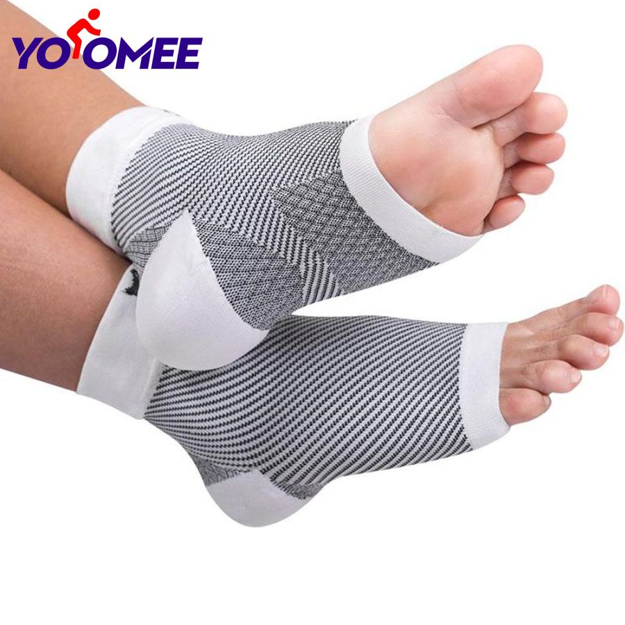 Yoomee 1 Pair Plantar Fasciitis Socks Compression Foot Sleeves Ankle Arch Support Socks Pain Relief