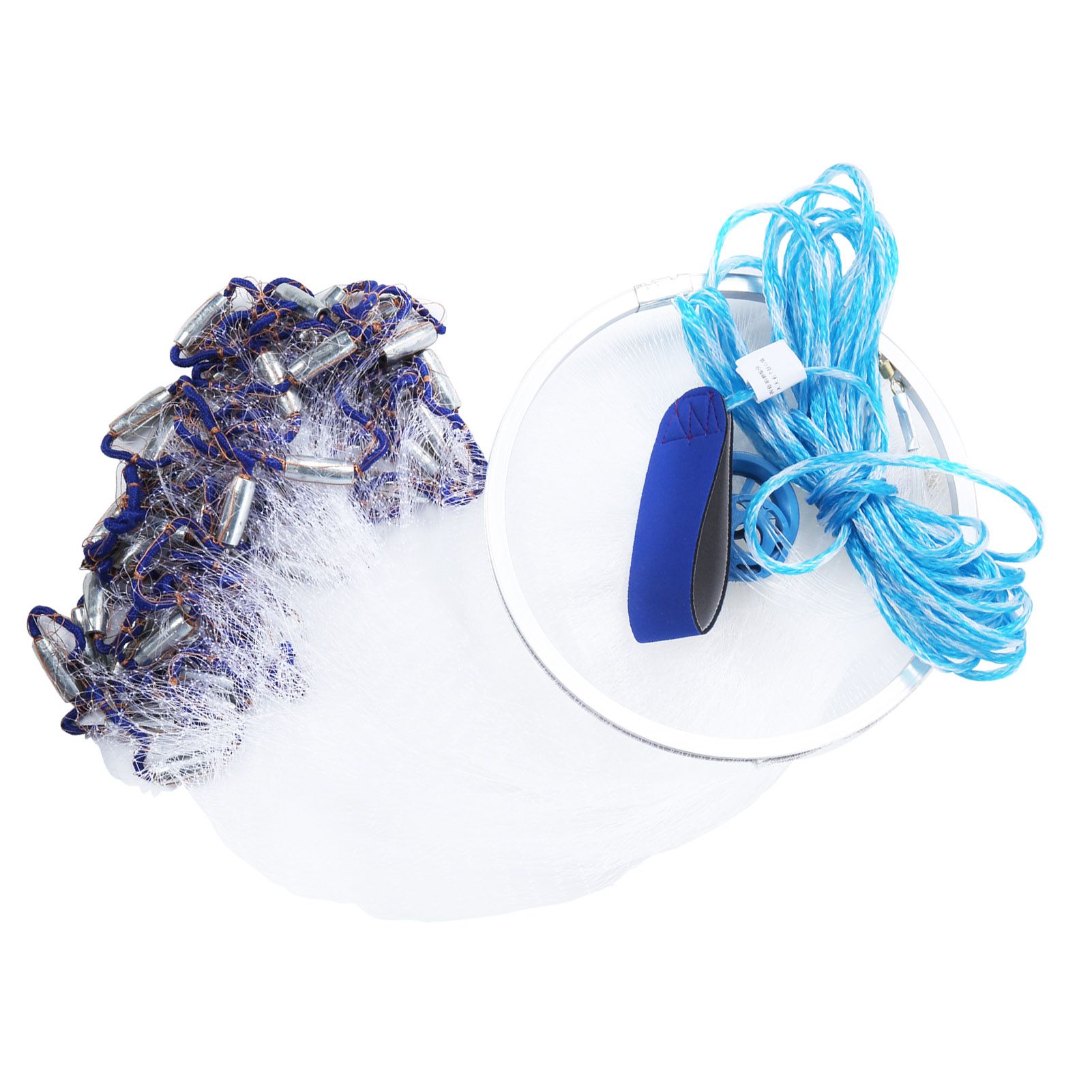 Fish Mesh Net Fishing Cast Light Weight Folded For Seawater Water
