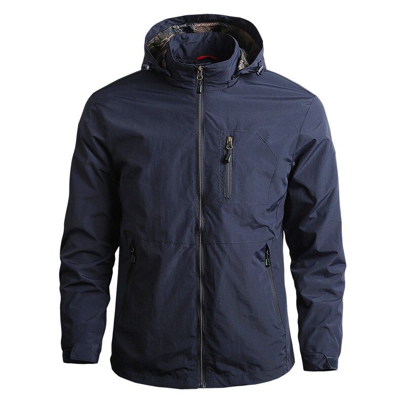 Mountainskin Men's Outdoor Hiking Quick Dry Tactics Jackets Sport Windbreaker Climbing Camping Hooded Solid Coats VA812