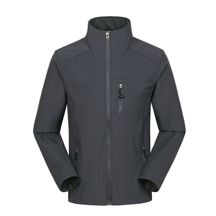 JACKSANQI Men's Thermal Softshell Thin Jackets Outdoor Sports Coat Hiking Climbing Fishing Men Windbreakers RA190