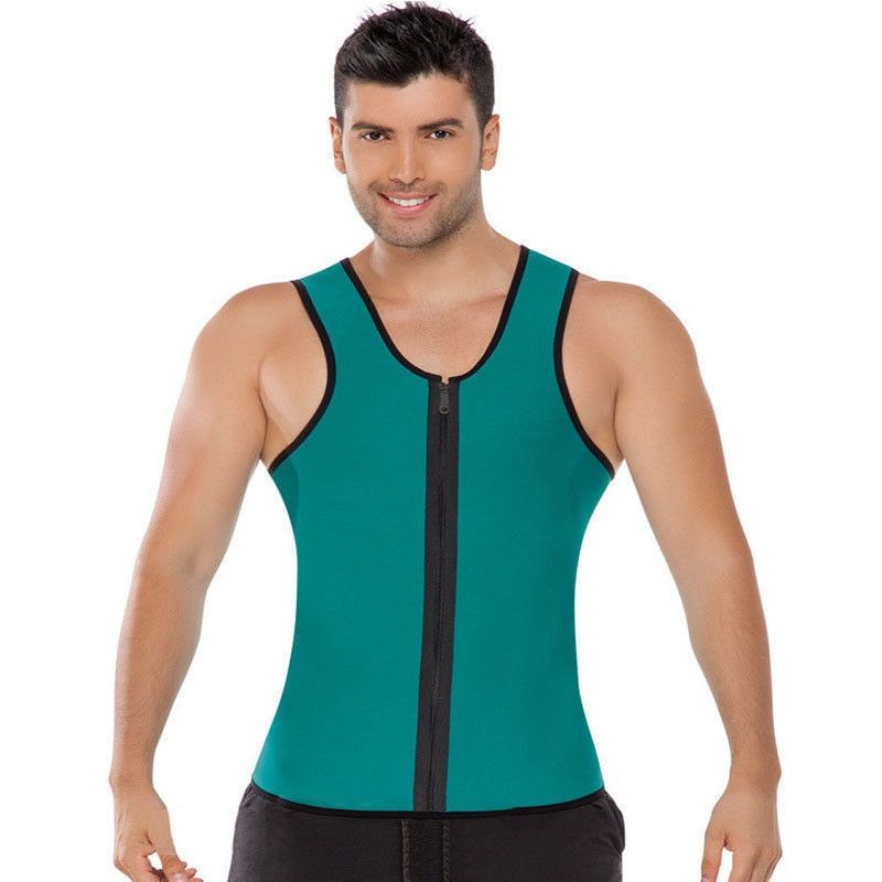 Men Fitness Body Shapers Neoprene Vest Sauna Ultra thin Sweat Shirt Reducation Phases and Model Corset Shapewear