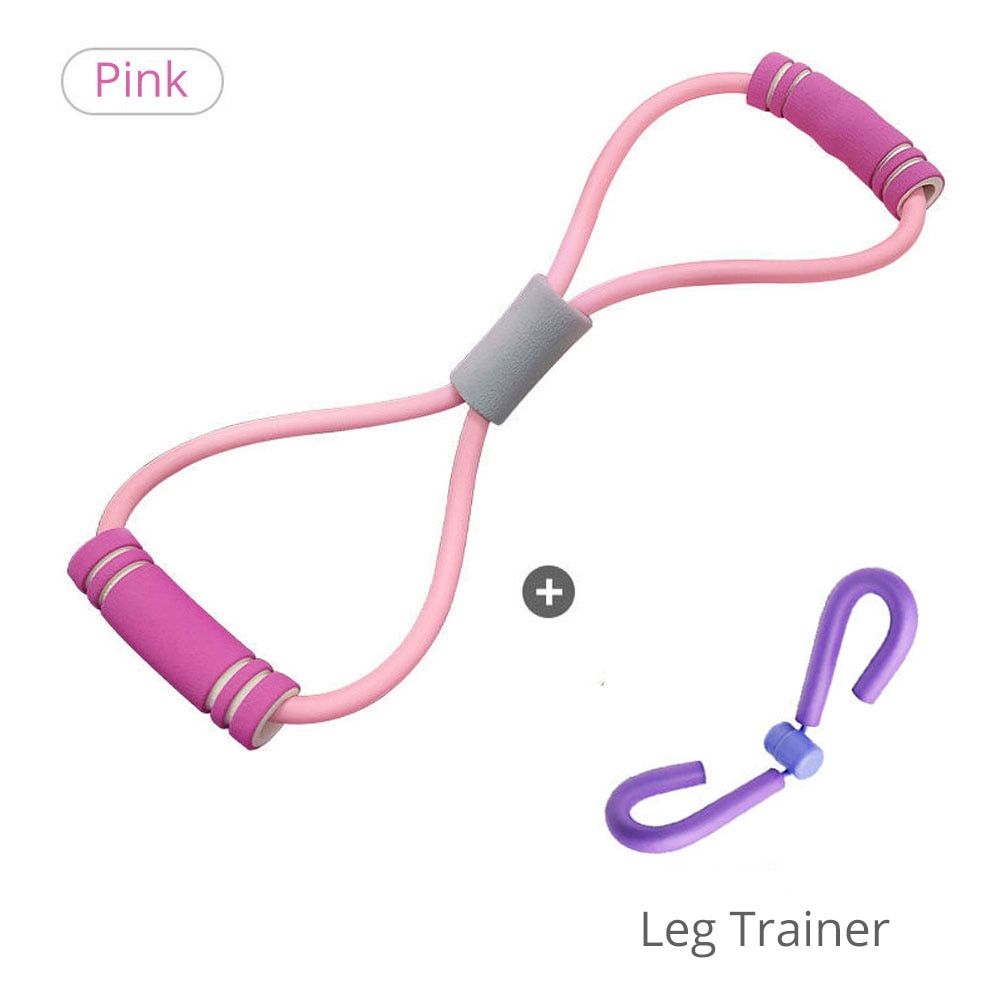 Resistance Bands Figure 8 Chest Developer Rubber Bands Yoga Muscle Trainning Fitness Equipment Expander GYM Home Workout Set
