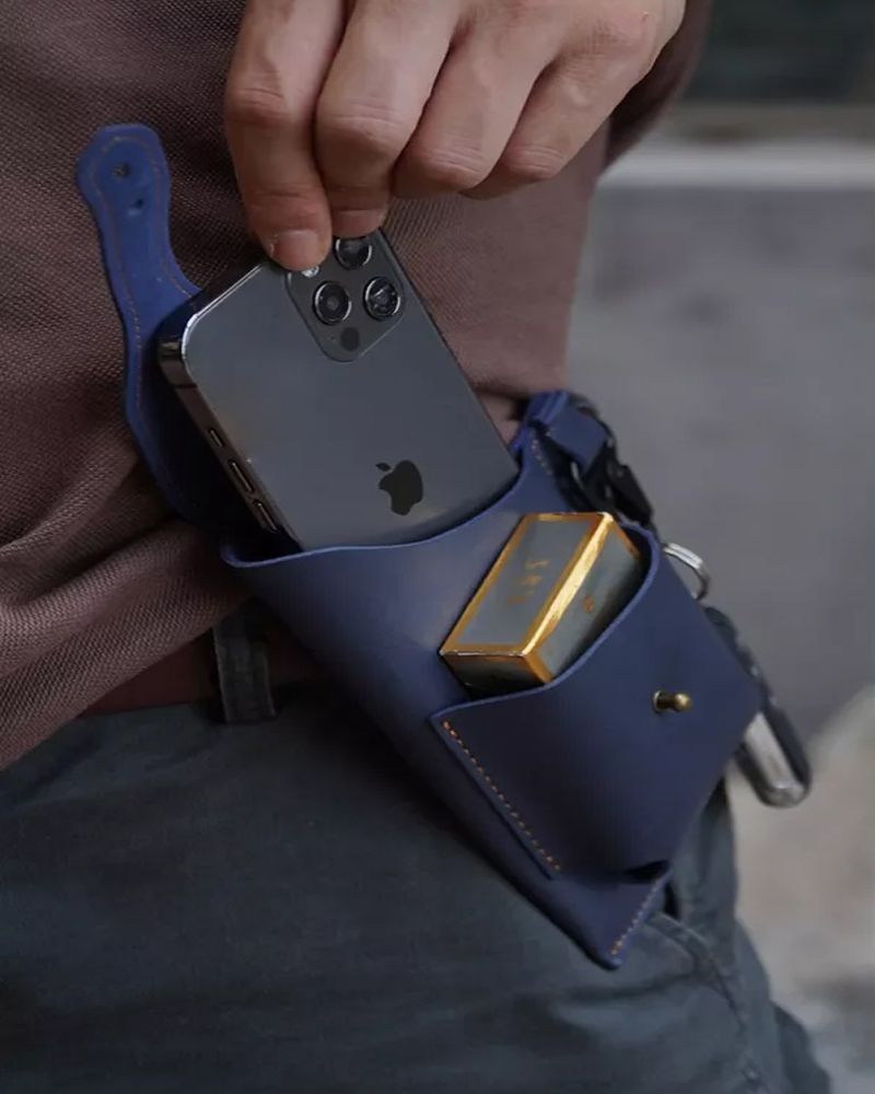 Belt Holster, Tactical Holster Cover, Outdoor Sports, Running, Dual Cell Phone Holder