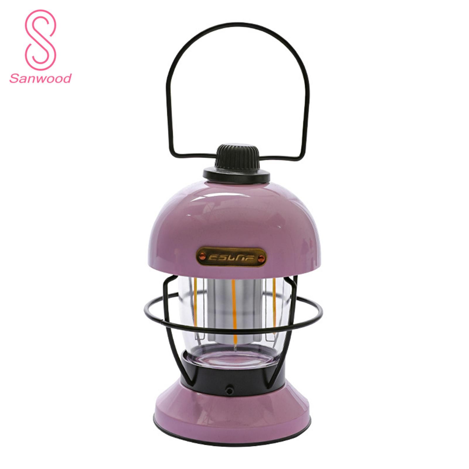 Tent Light Metal Frame Retro Tent Light Outdoor Camping Lamp