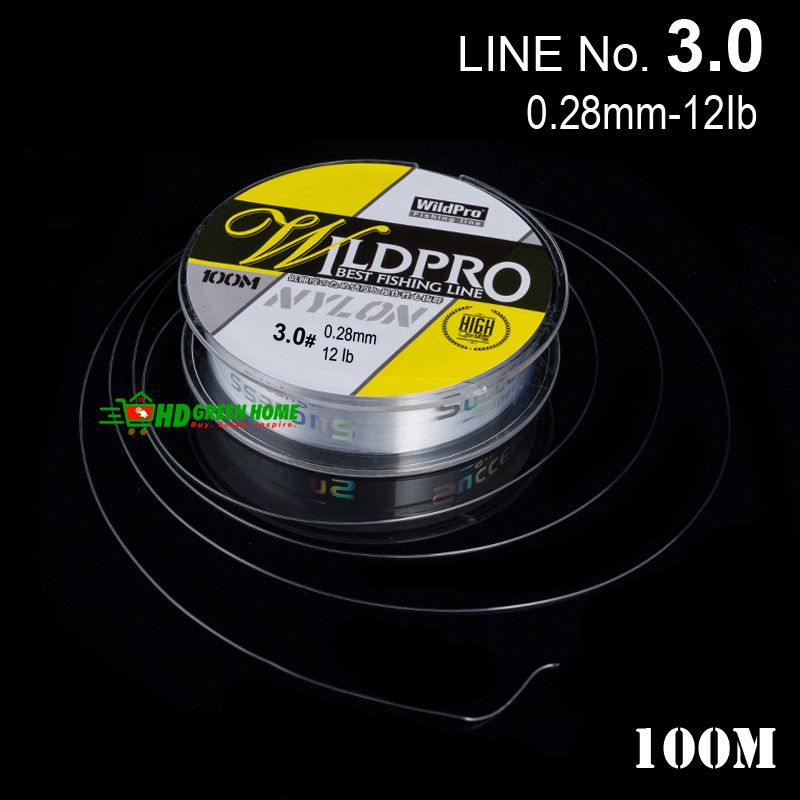 100M Strong Nylon Fishing Line Durable Monofilament Sea Fresh Water Fishing Wire