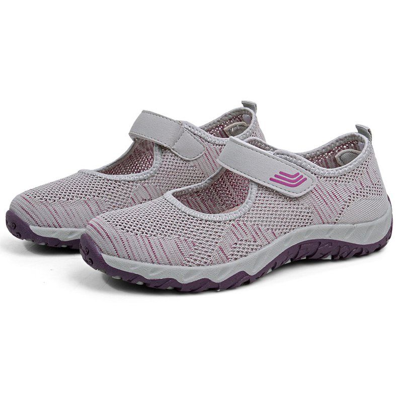 High Quality Hollow Breathable Middle-aged Mother Shoes For Women