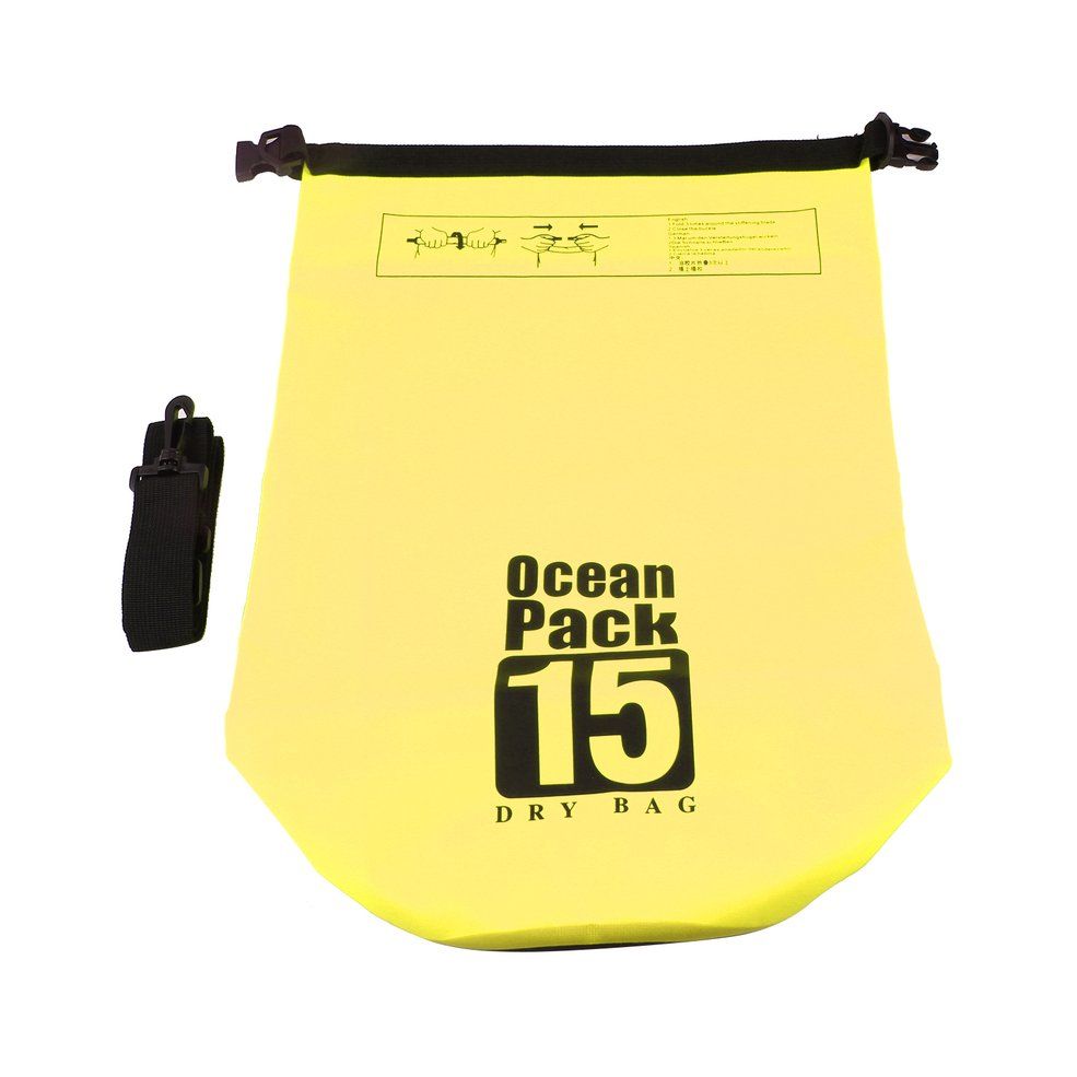 Outdoor Waterproof Bag Single Shoulder Bags For Kayaking Rafting Trekking 15L