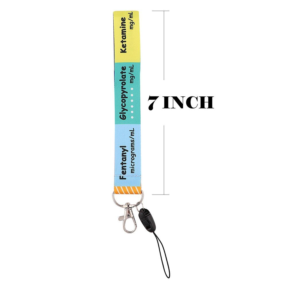 ER1067 Theme Creative Short Lanyard Badge ID Lanyards Phone Rope Key Lanyard Neck Straps Accessories For Nurse