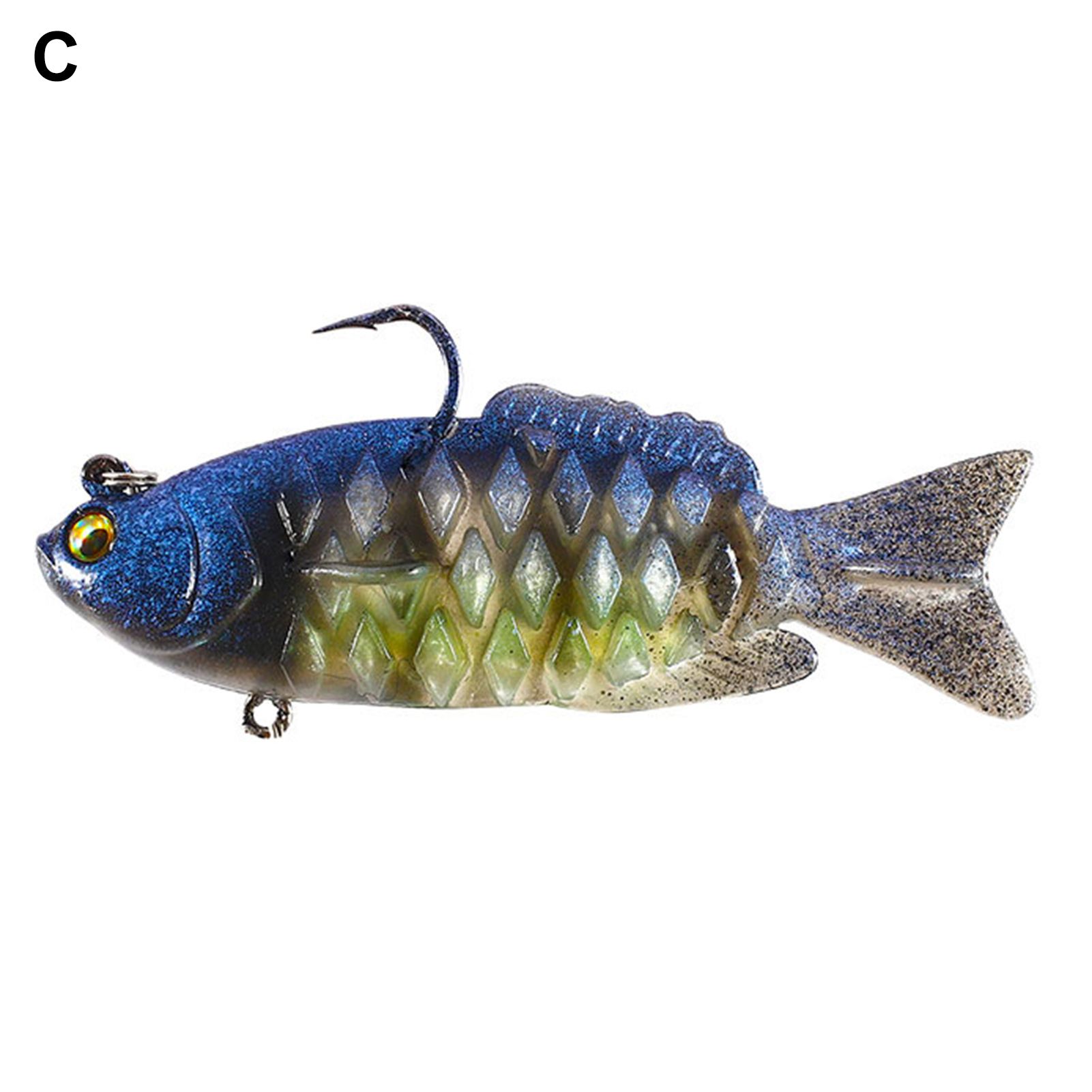 Fishing Lure Rhombus Fish Body Good Toughness Fishing Bait