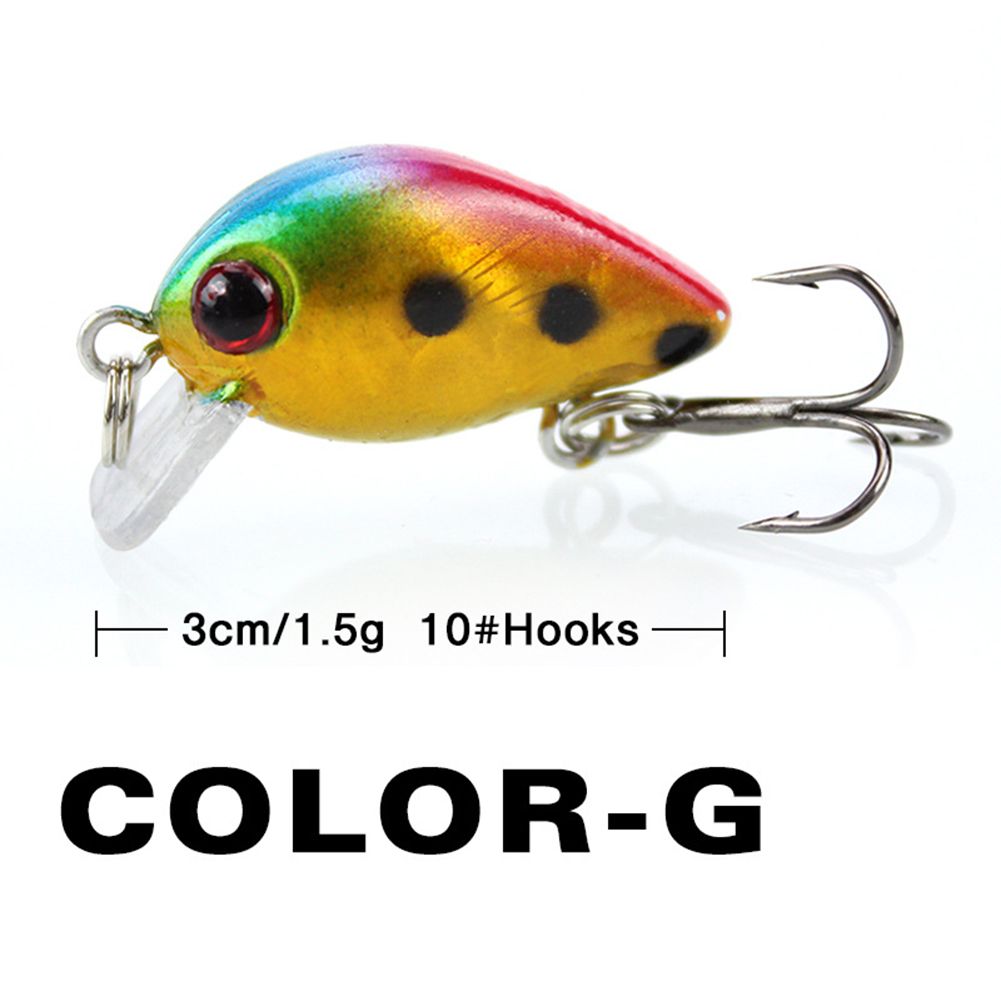 Yfashion Fishing  Lure Bait ni nnow 3cm/1.5g Wobblers Crank Bait 10  Artificial Lures
