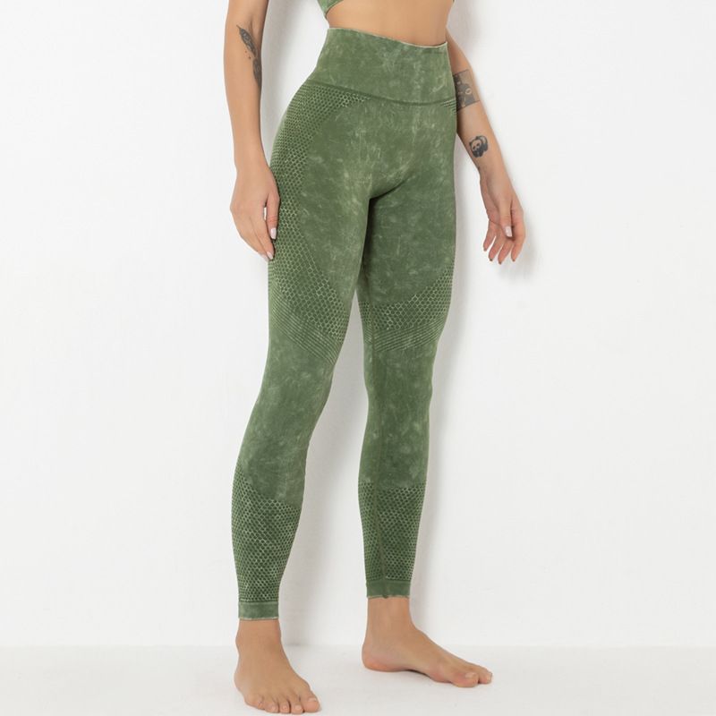 Squat proof Tie Dye  High waist Seamless Sports leggings -(imported)