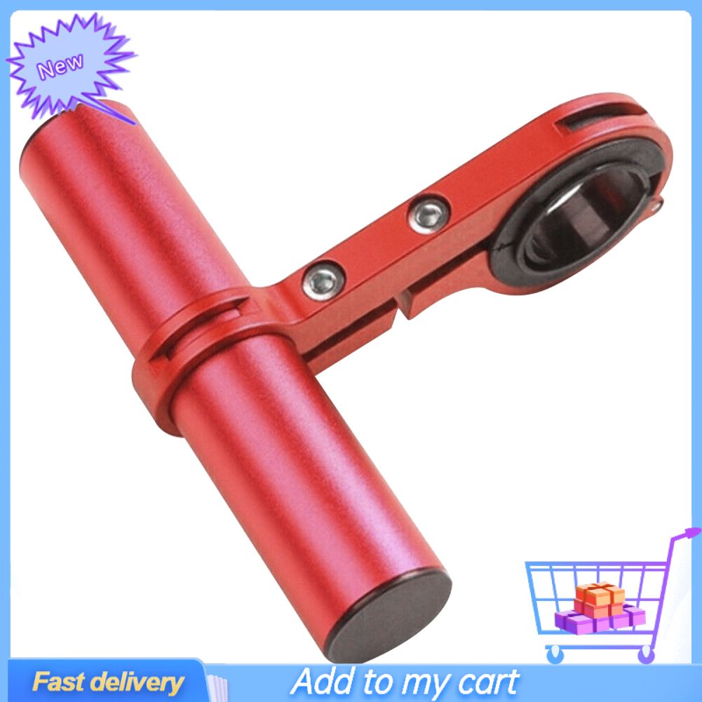 Bike Bicycle Handle Bar Extension Lamp Light Phone Extender Mount Bracket Holder