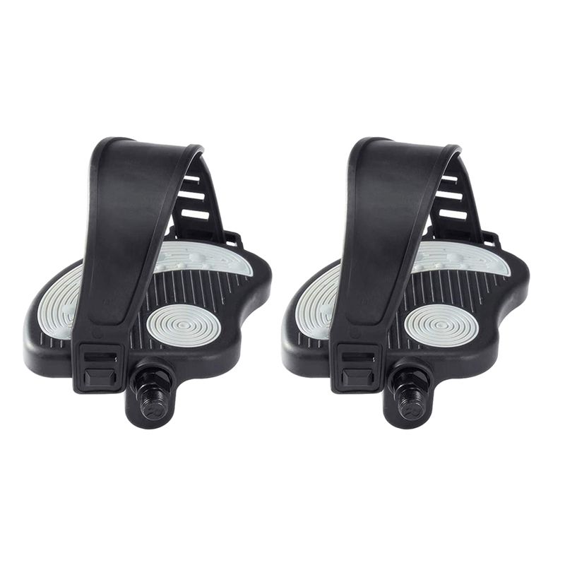 Exercise Bike Pedals with Straps, 1/2inch