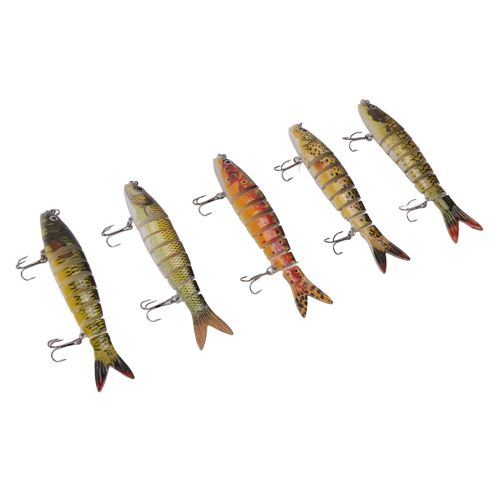 Sala Meng 19g Simulation Fishing Lures Multi Jointed Swimbait Artificial Bait 13.5cm Length for Outdoor Relaxing