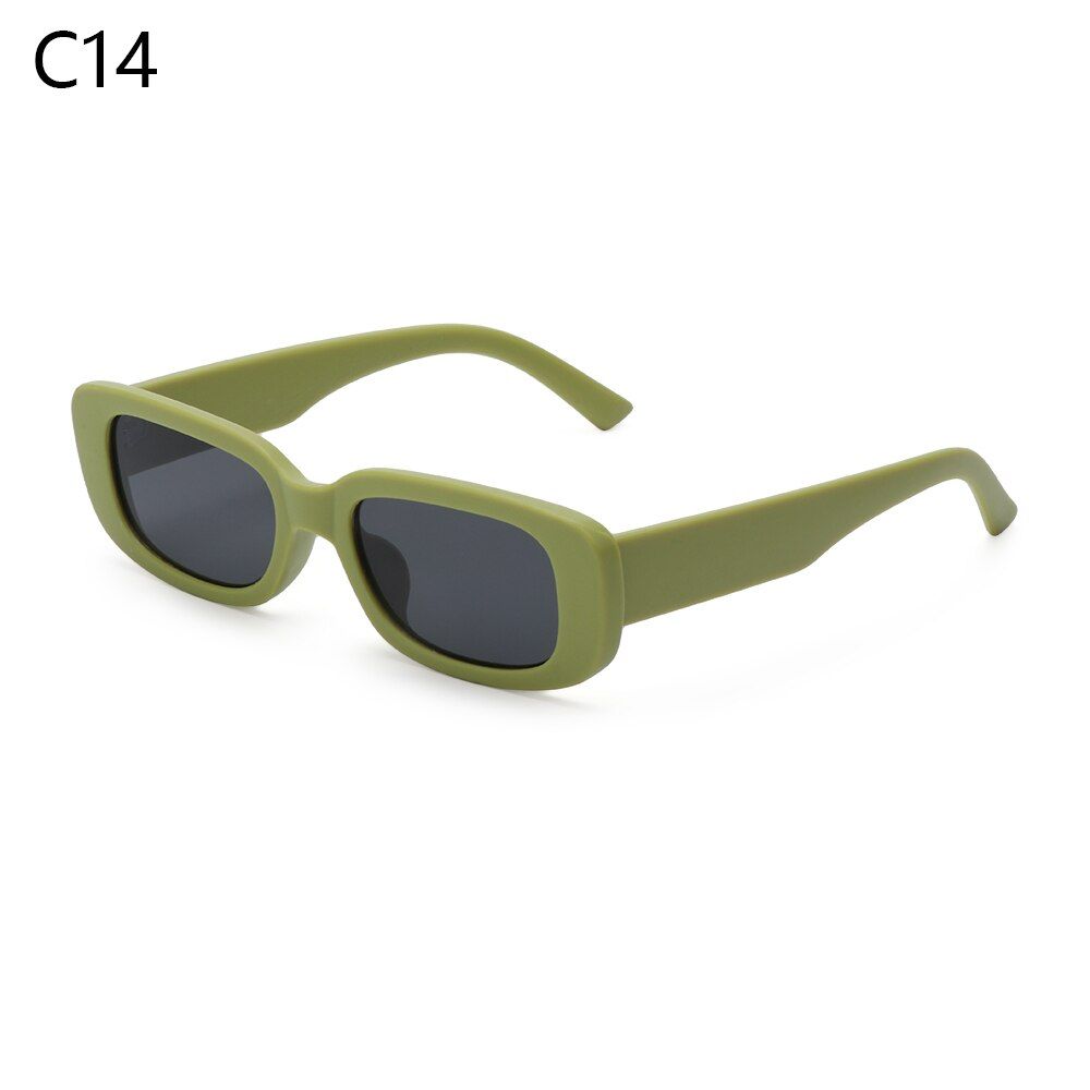 Small Frame Sunglasses Women Fashion Oval Sun Glasses Men Vintage Green Red Eyewear Ladies Traveling Style Shades UV400 Goggles