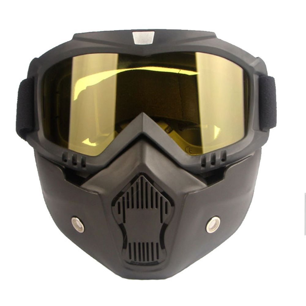 Motorcycle bike off-road goggles face protection riding tactical goggles outdoor wind and snow glasses lens plating treatment Professional safety design
