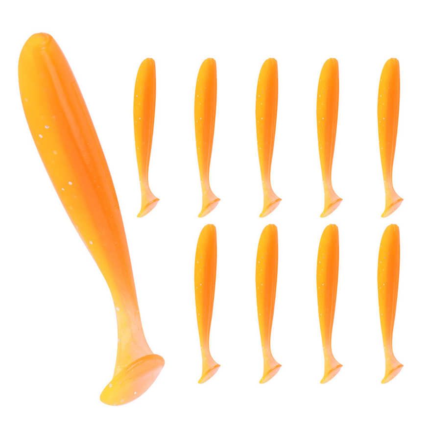 Simulation Lure Bait 10Pcs 70mm Artificial Soft Fishing Paddle T Tail Accessories