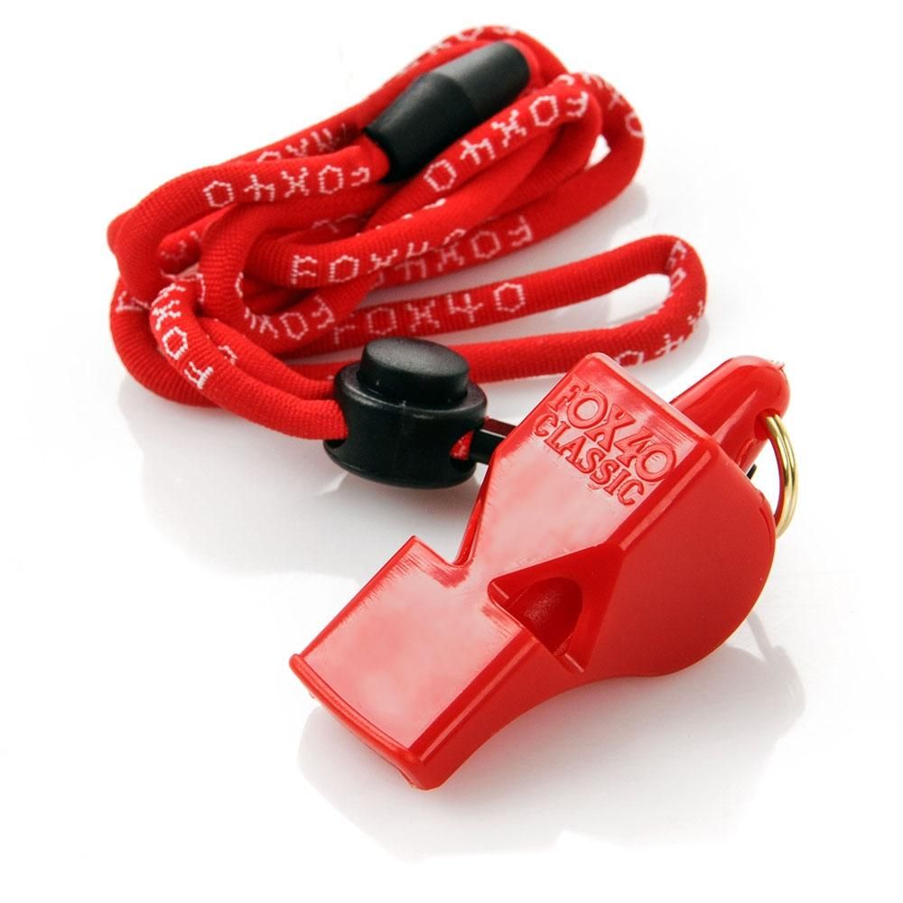 Fox 40 Classic Plastic Sports Referee Whistle - Red