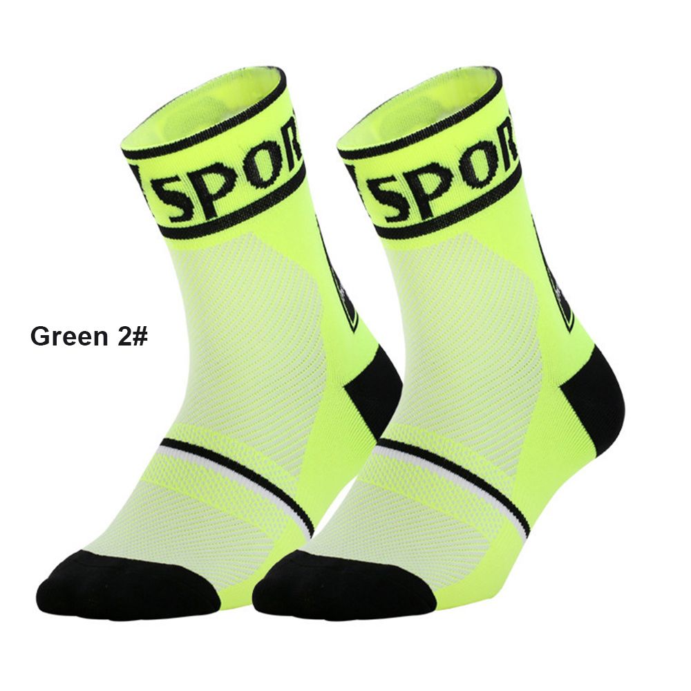 Cycling Sport Socks Wicking Breathable Men Women Striped Dot Socks Outdoor Running Hiking Basketball